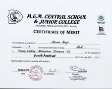 Malayalam Poetry Writing — First Prize