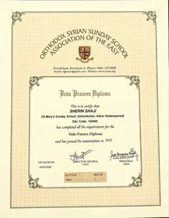 Veda Praveen Diploma